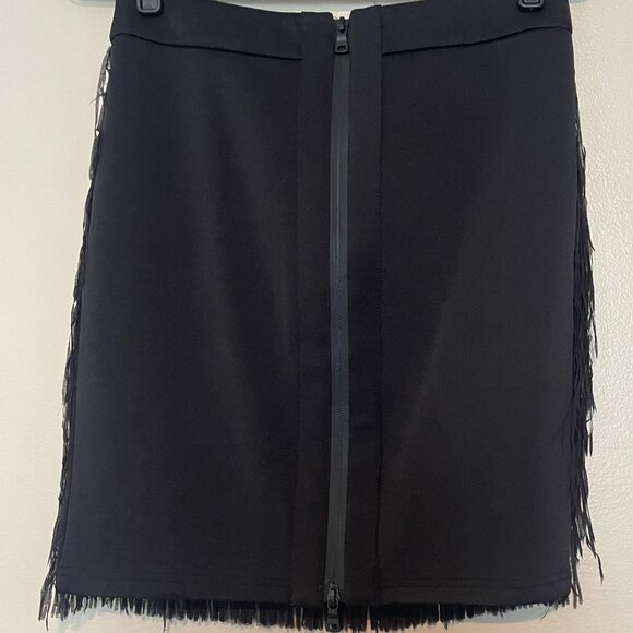 YASSWING Skirt, Fun & Flirty Fringe, Black Mini Skirt, Size 38 (6 1/2 US), NWT - Picture 8 of 10